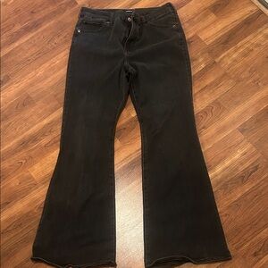 Women's Black Flared Jeans